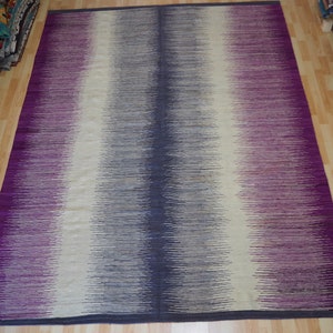 Eigentijds design flat geweven mooie vintage kilim.