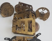 16. Collection of clock mechanisms, steampunk materials for arts and craft