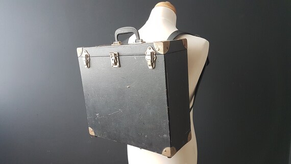 Big black LP case, vinyl record storage, vinyl rec