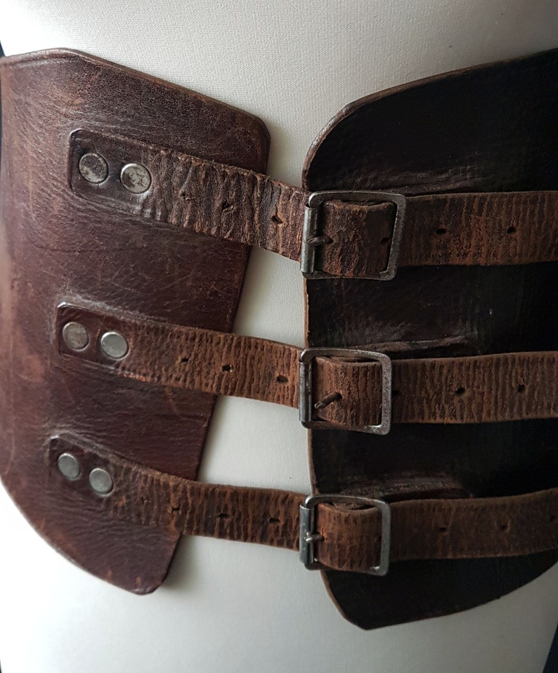 Plus Size Leather Kidney Belt Brown Leather Belt Wide Etsy