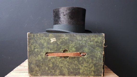 Black Top Hat, Steampunk Top Hat, Mens Top Hat, Ta