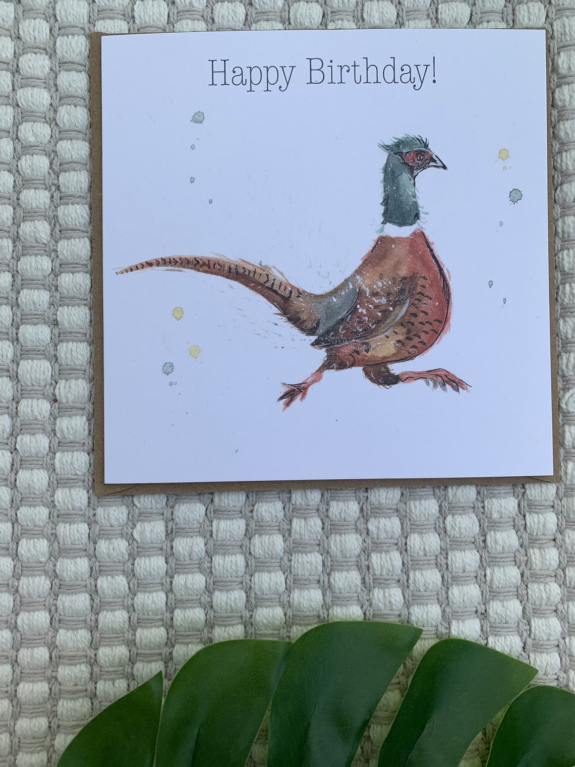Pheasant Greetings Card Pheasant Happy Birthday Card - Etsy.de