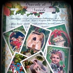 Oracolo Vittoriano di Natale per divinazione e lettura carte. Oracolo originale. Fatto a mano su ordinazione.