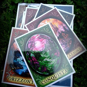 Oracolo delle Vie. Divinazione Carte Spiritualità. Fatto a mano.