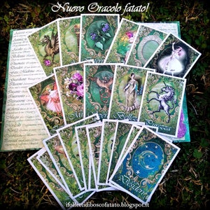 Oracolo Fatato per divinazione e lettura carte. Fairy Oracle. Carte delle Fate. Fatto a mano su ordinazione.English version available.