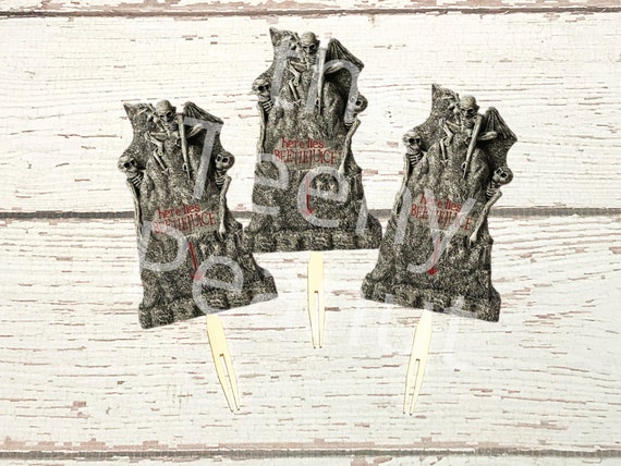 Beetlejuice Cupcake Topper Halloween Party Decor Beetlejuice - Etsy