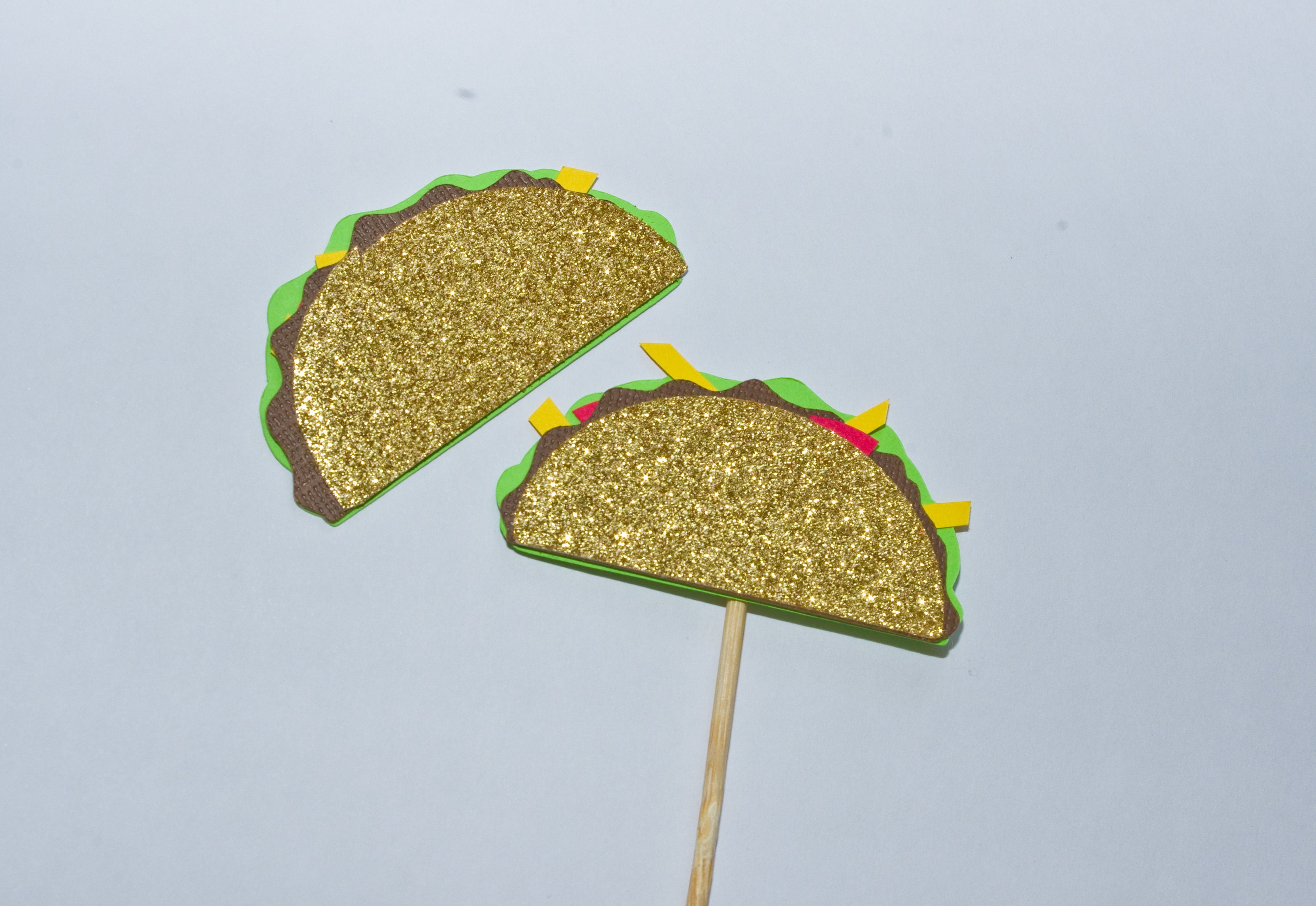 Taco Cupcake Toppers Taco Party Decor Taco Tuesday Cinco de Etsy