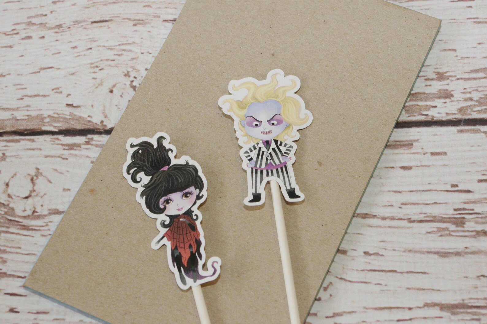 Beetlejuice Cupcake Topper Halloween Party Decor Beetlejuice - Etsy