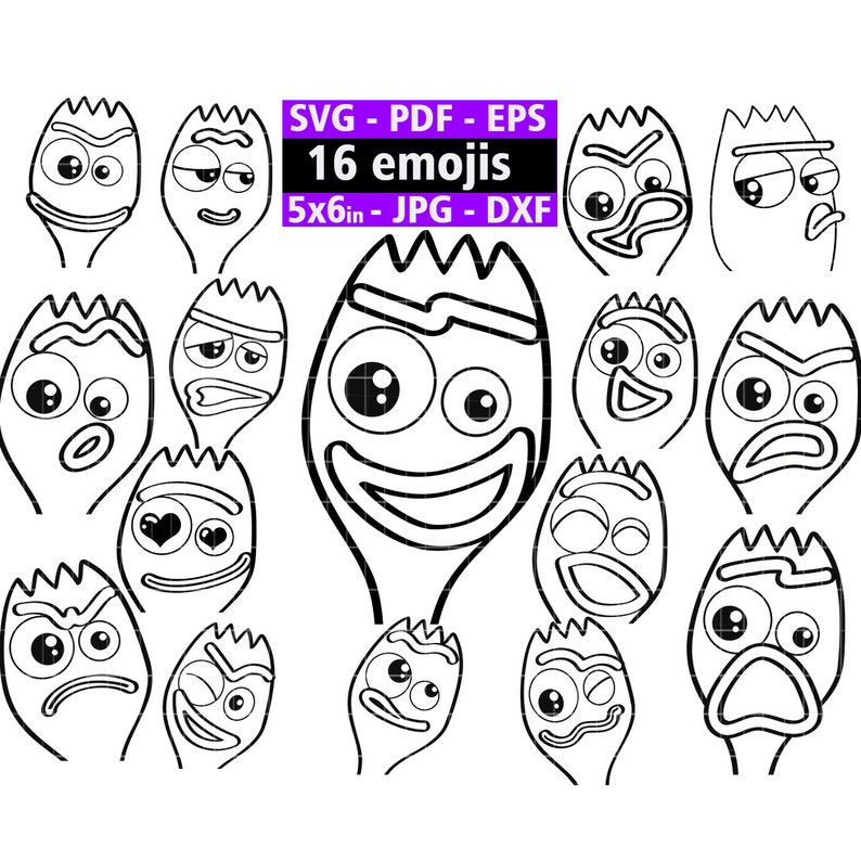 Download Forky Svg Disney Toy story 4 svg Forky clipart cricut | Etsy