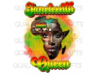 Juneteenth Queen Black Girl Magic Melanin Black Woman PNG Afro Fashion girl African American clipart PNG Planner Tshirt Tumbler Sublimation