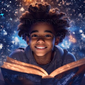 Melanin Books King Handsome Black Boy Magic Black Boy PNG Afro Fashion African American clipart PNG Planner Tshirt Tumbler Sublimazione