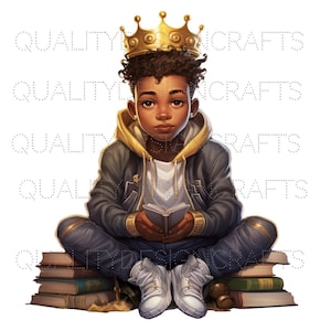 empoderamiento niño negro alegría rey negro excelencia magia PNG moda niña afroamericano clipart PNG planificador camiseta vaso sublimación