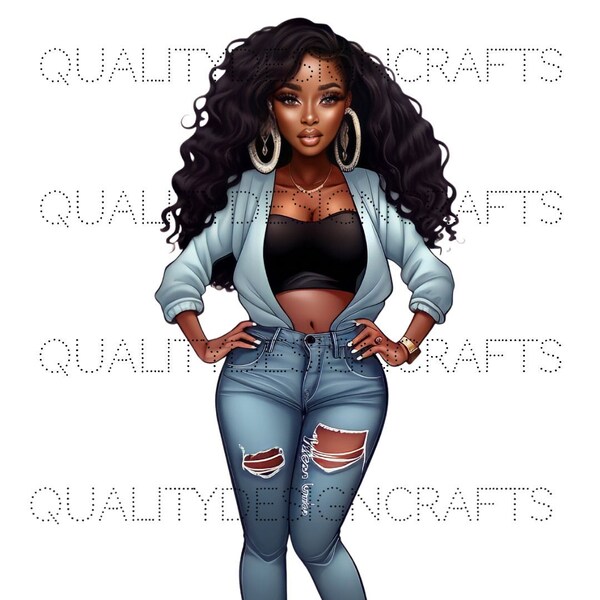 Transparent Doll Africa Queen Black Girl Magic Melanin Black Woman PNG Afro Fashion African American clipart Planner Tumbler Sublimation