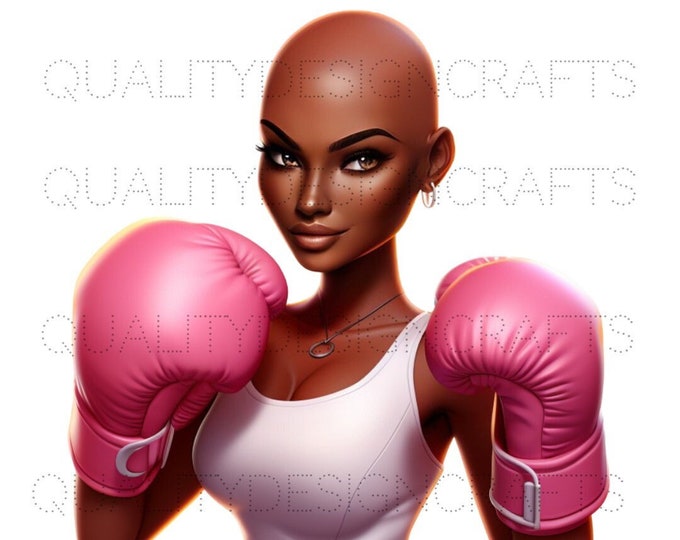 Breast Cancer Beautiful Black Girl Magic Melanin Black Woman PNG Afro Fashion African American clipart Planner Tshirt Tumbler Sublimation