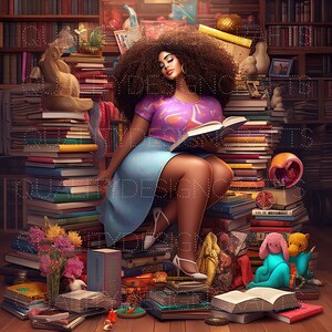 Melanina Livros Rainhas Linda Garota Negra Mágica Mulher Negra PNG Afro Moda Afro-Americana clipart PNG Planejador Camiseta Tumbler Sublimação