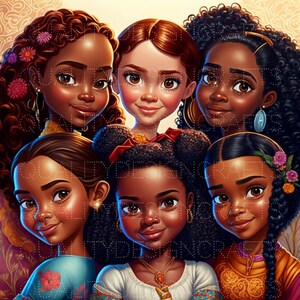 Melanin Queens Beautiful Black Girl Magic Black Woman PNG Afro Fashion girl African American clipart PNG Planner Tshirt Tumbler Sublimation
