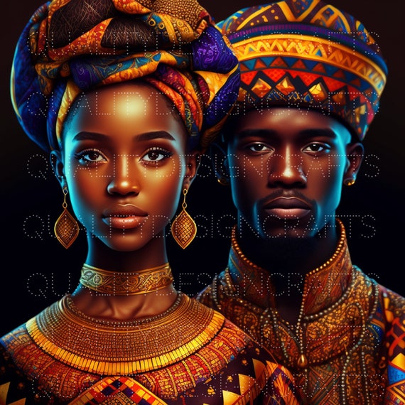 Black Women Coloring Book - 25 Beautiful African Queens (Digital