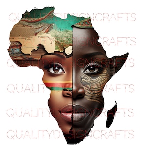 Afrika Koningin Mooi Zwart Meisje Magic Melanine Zwarte Vrouw PNG Afro Mode meisje Afro Amerikaanse clipart PNG Planner Tumbler Sublimatie
