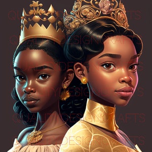 Queens Beautiful Black Girl Magic Melanin Black Woman PNG Afro Fashion girl African American clipart PNG Planner Tshirt Tumbler Sublimation