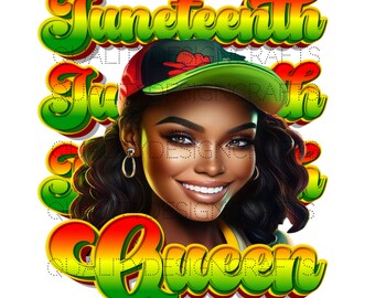 Juneteenth Queen Black Girl Magic Melanin Black Woman PNG Afro Fashion girl African American clipart PNG Planner Tshirt Tumbler Sublimation