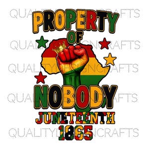 Propiedad de nadie Juneteenth 1865 Reyes Reina Chica negra Mágica Melanina Mujer negra PNG Afroamericano Clipart Vaso Sublimación