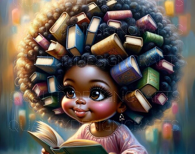 Melanin Books Queens Beautiful Black Girl Magic Black Woman PNG Afro Fashion African American clipart PNG Planner Tshirt Tumbler Sublimation