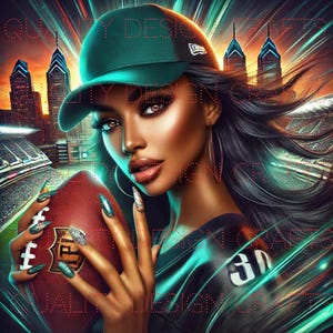 Le donne amano il calcio Regina africana Bella ragazza nera Magia Melanina Donna PNG Afroamericano clipart Planner Fan sportivo Sublimazione