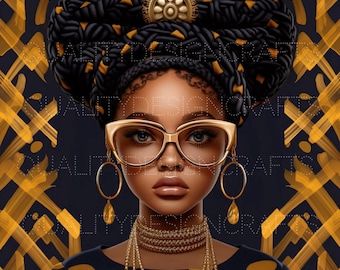 Kids Beautiful Black Girl Magic Melanin Black Woman PNG Afro Fashion girl African American clipart PNG Planner Tshirt Tumbler Sublimation