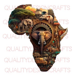 Africa Queen Kings Black History Month Magic Melanin Black Excellence PNG Afro Fashion African American clipart Planner Tumbler Sublimation