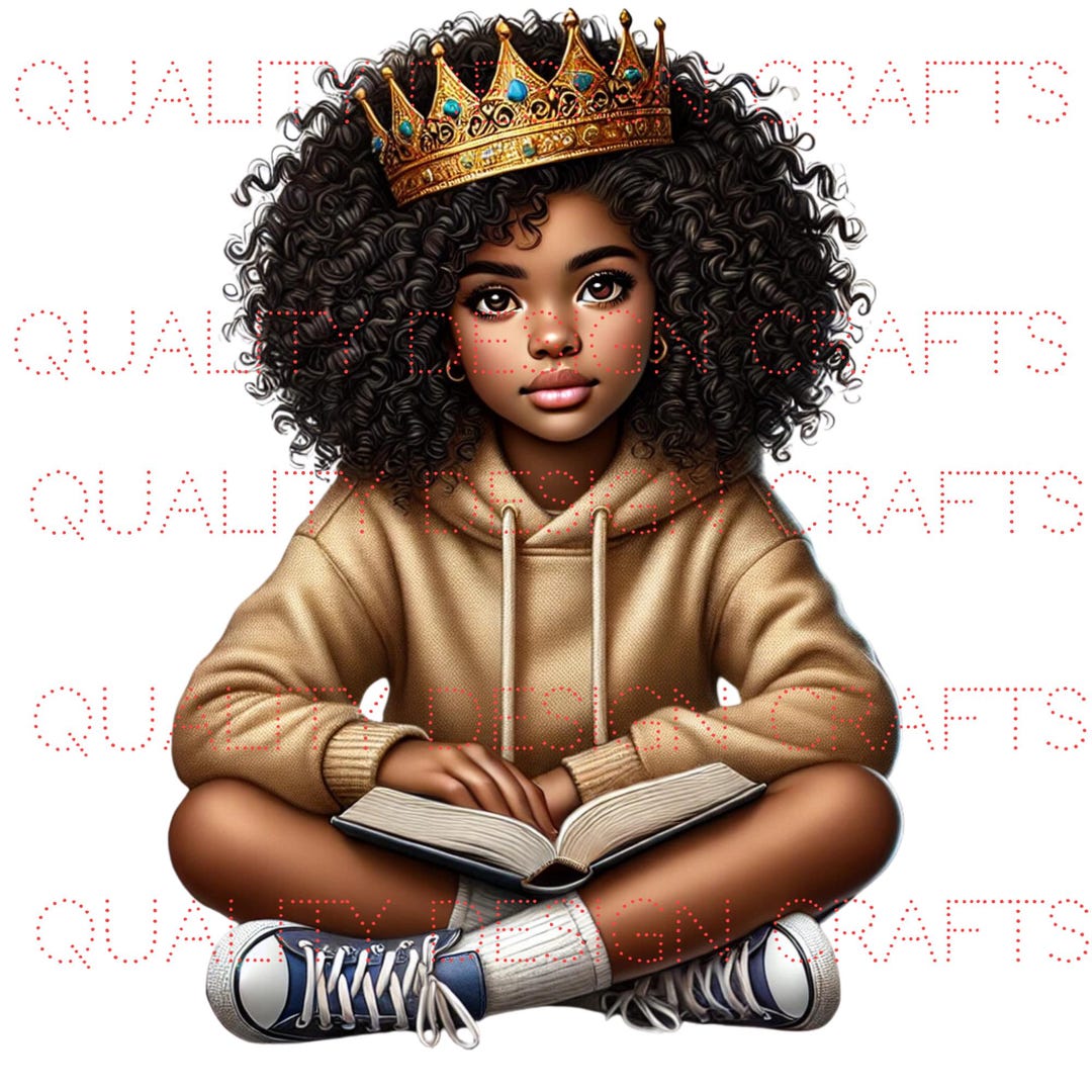 Beautiful Black Girl Magic Book Melanin Black Woman PNG Afro Fashion ...
