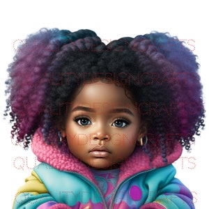 Bella ragazza nera Magic Melanin Black Woman PNG Afro Fashion ragazza African American clipart PNG Planner Tshirt Tumbler Sublimazione