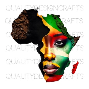 Rainha da África Linda garota negra melanina mágica Mulher negra PNG Afro Fashion girl Afro-americano clipart PNG Planner Tumbler Sublimação