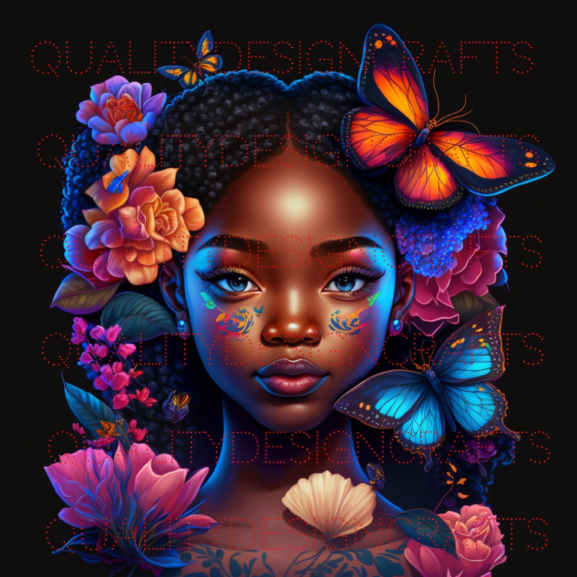 Beautiful Black Girl Magic Melanin Black Woman PNG Afro Fashion Girl ...