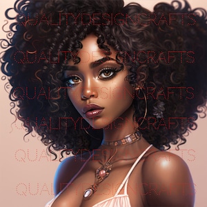 Linda garota negra melanina mágica mulher negra PNG afro fashion girl afro-americano clipart png planejador camiseta tumbler sublimação