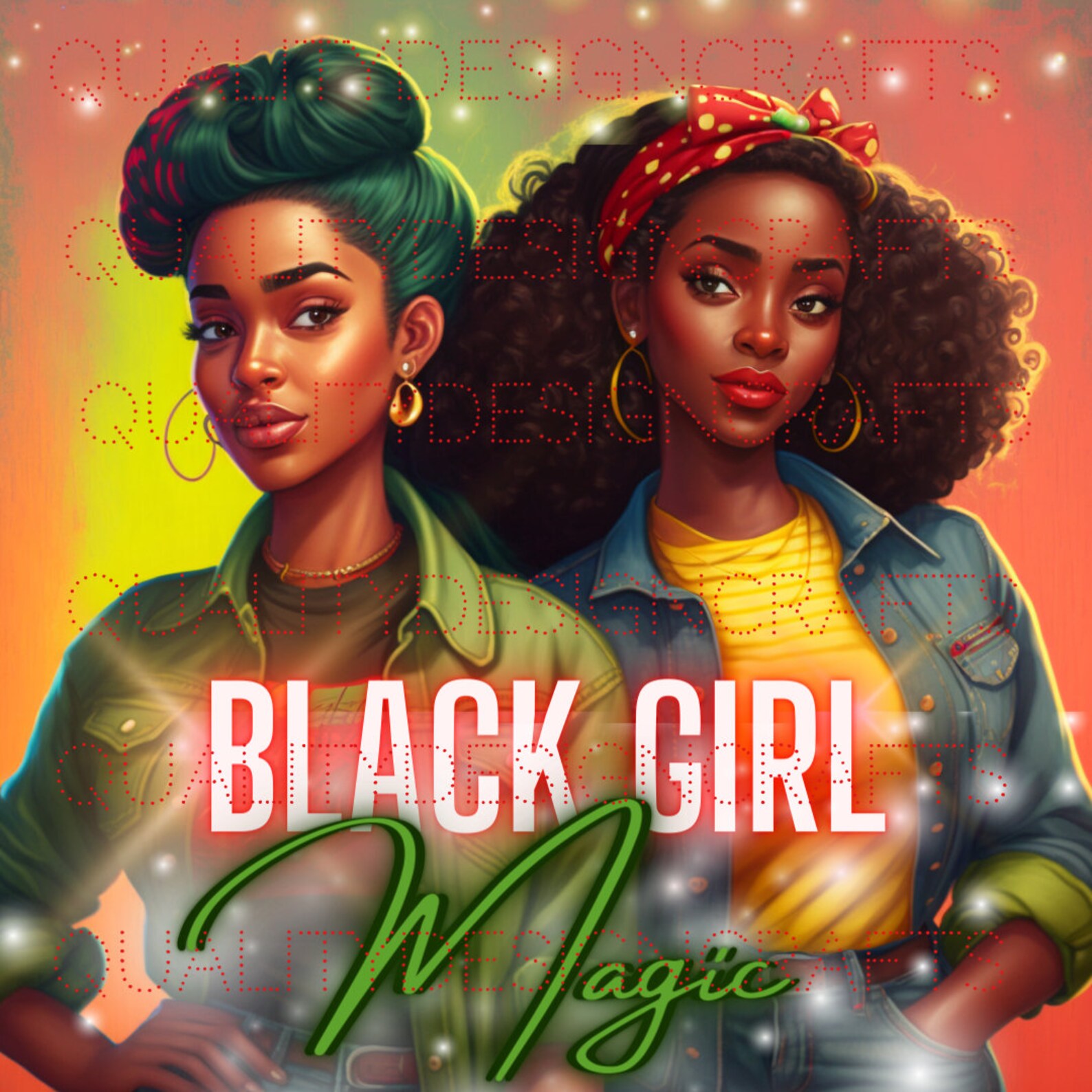 Beautiful Black Girl Magic Melanin Black Woman PNG Afro Fashion Girl ...