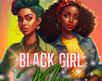 Beautiful Black Girl Magic Melanin Black Woman PNG Afro Fashion girl African American clipart PNG Planner Tshirt Tumbler Sublimation