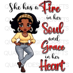 Africa Queen Beautiful Black Girl Magic Melanin Black Woman PNG Afro Fashion girl African American clipart PNG Planner Tumbler Sublimation
