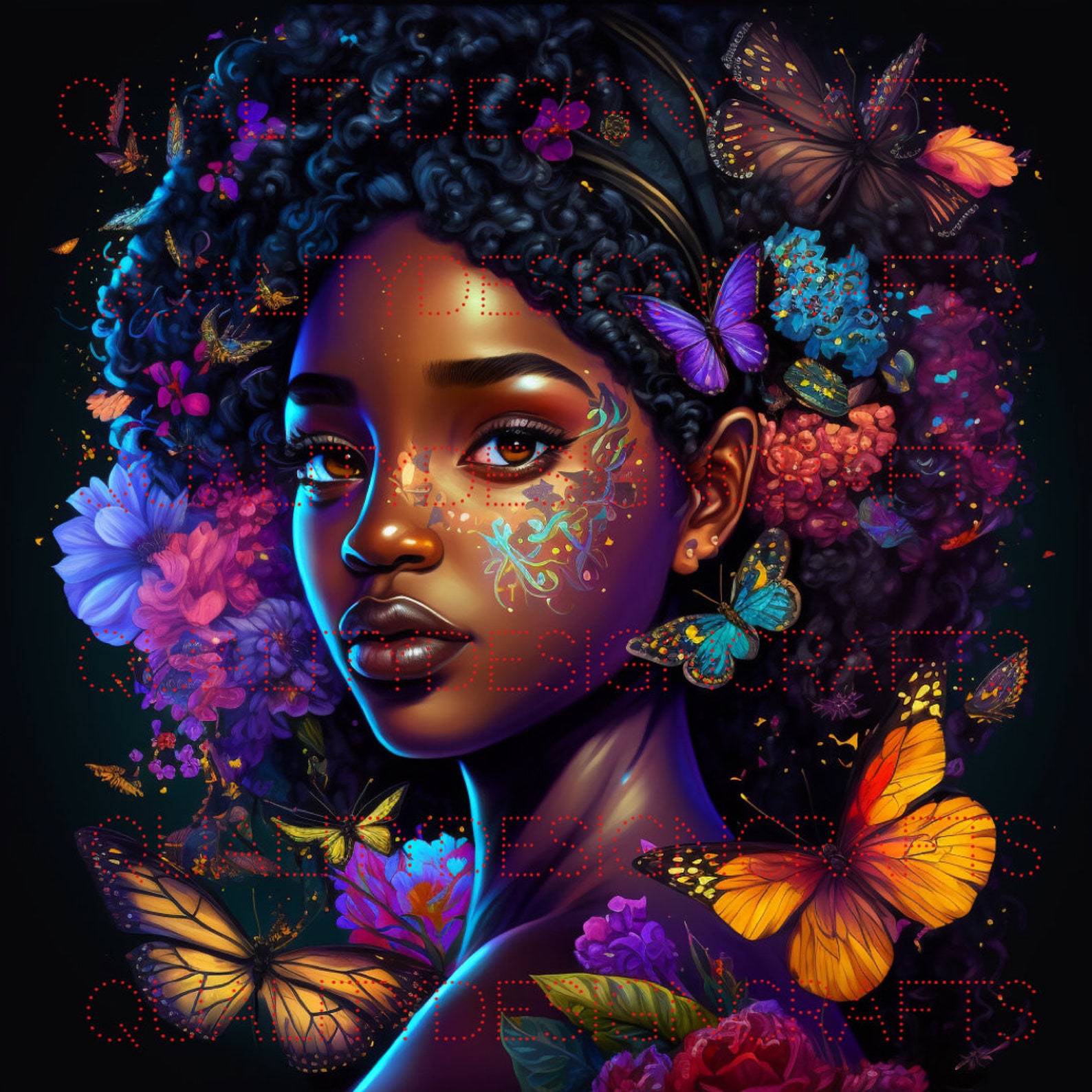 Beautiful Black Girl Magic Melanin Black Woman PNG Afro Fashion Girl ...