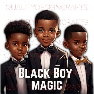 Empowering Black Boy Joy King Black Excellence Magic PNG Mode meisje Afro-Amerikaanse clipart PNG Planner Tshirt Tumbler Sublimatie