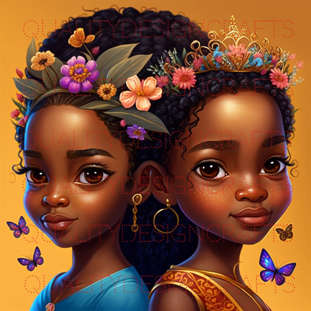 Kids Beautiful Black Girl Magic Melanin Black Woman PNG Afro Etsy