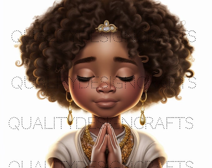 Prayer Warrior Godfidence Christian Black Girl Magic Black Woman PNG Fashion girl African American clipart PNG Planner Tumbler Sublimation
