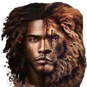 Transparente Rei Leão Pai Pai Negro Magia Melanina Homem Negro PNG Afro Moda Afro-Americana clipart PNG Planner Tumbler Sublimação