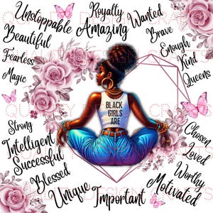 Meninas Negras São Amor Próprio Rainha Africana Linda Menina Negra Mulher Melanina Mágica PNG Clipart Afro-Americana Planejador Sublimação Cristã