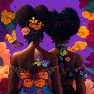 Beautiful Black Girl Magic Melanin Black Woman PNG Afro Fashion girl African American clipart PNG Planner Tshirt Tumbler Sublimation