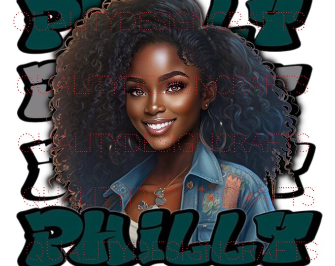 Beautiful Philly Beautiful Black Girl Magic Melanin Black Woman PNG Afro Fashion girl African American clipart Planner Tumbler Sublimation