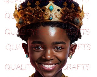 Empowering Black Boy Joy King Black Excellence Magic PNG Fashion girl African American clipart PNG Planner Tshirt Tumbler Sublimation