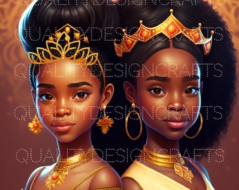 Queen Beautiful Black Girl Magic Melanin Black Woman PNG Afro Fashion girl African American clipart PNG Planner Tshirt Tumbler Sublimation