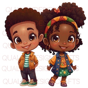 Prins Prinses Kinderen Mooi Zwart Meisje Magic Melanine Zwart PNG Mode Afro-Amerikaanse clipart PNG Planner Tshirt Tumbler Sublimatie