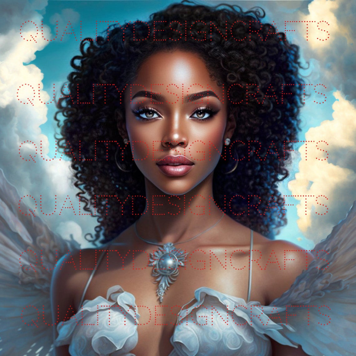 Beautiful Angel Black Girl Magic Melanin Black Woman PNG Afro - Etsy