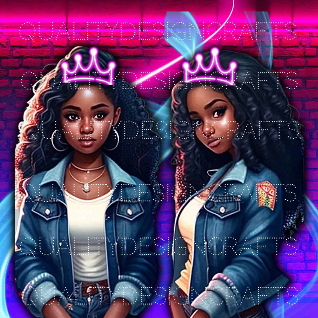 Beautiful Black Girl Magic Melanin Black Woman PNG Afro Etsy